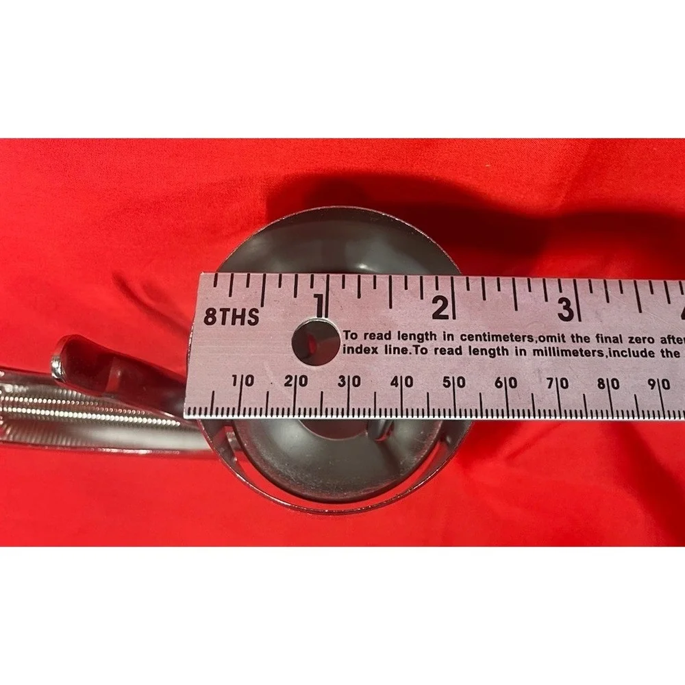 Vintage Thrifty Cylindrical Ice Cream Scoop Stainless Steel Spring Trigger Style